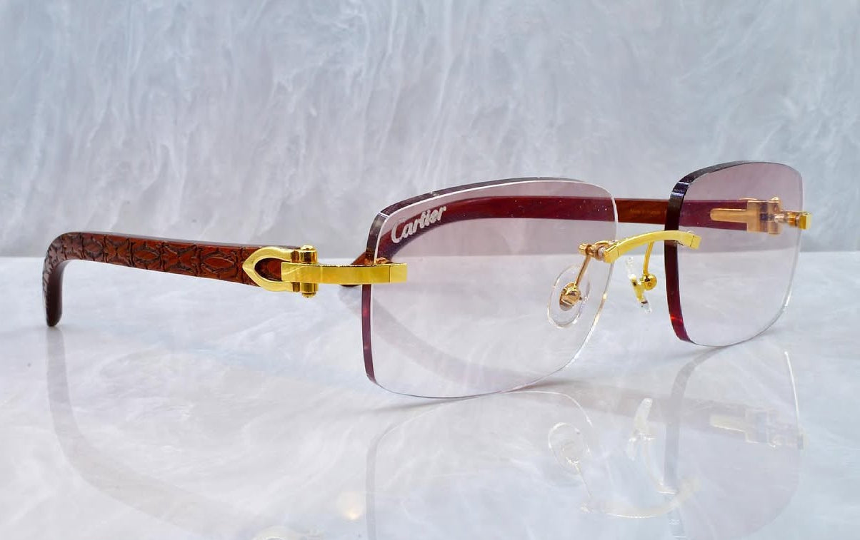 Pre-Owned Wood Bubinga Frame Champagne Gradient