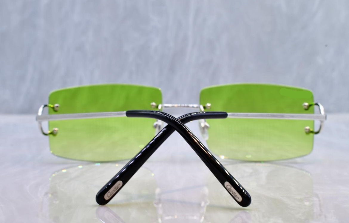 Pre-Owned Cartier C-Decor Sunglasses Lime Gradient