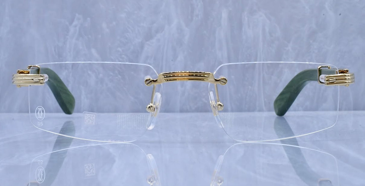 Cartier Premiere Wood Frame Sunglasses
