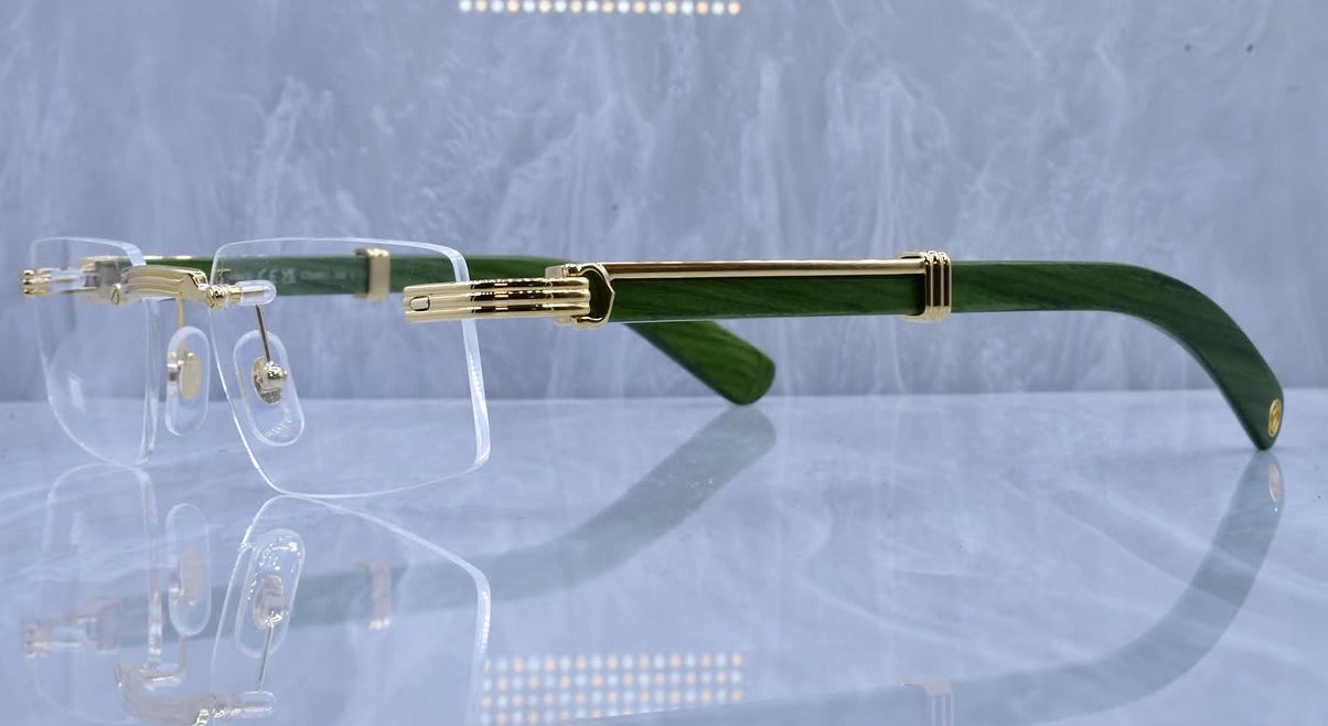 Cartier Premiere Wood Frame Sunglasses