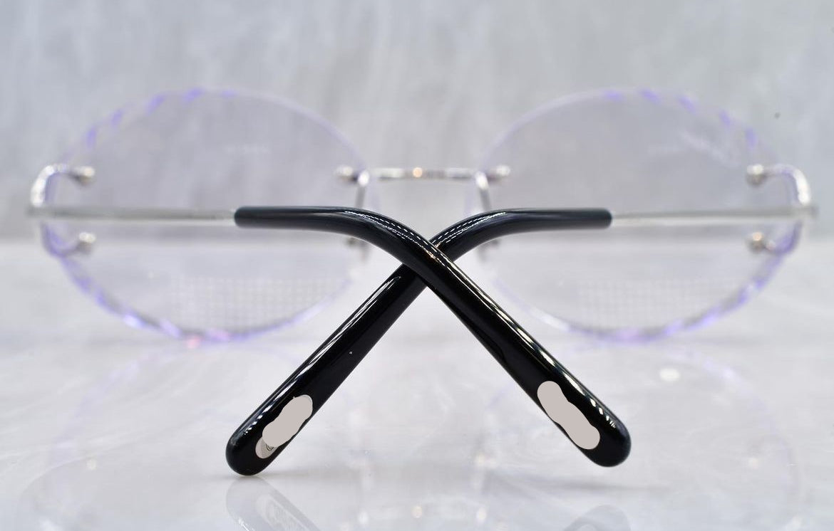 Pre-Owned Cartier C-Decor Diamond Cur Sunglasses Giverny