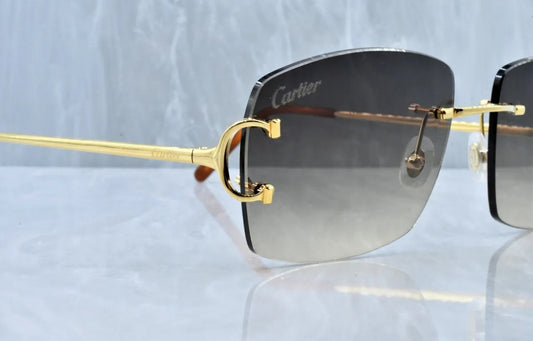 Pre-Owned Cartier C-Decor Sunglasses Smoke Gradient