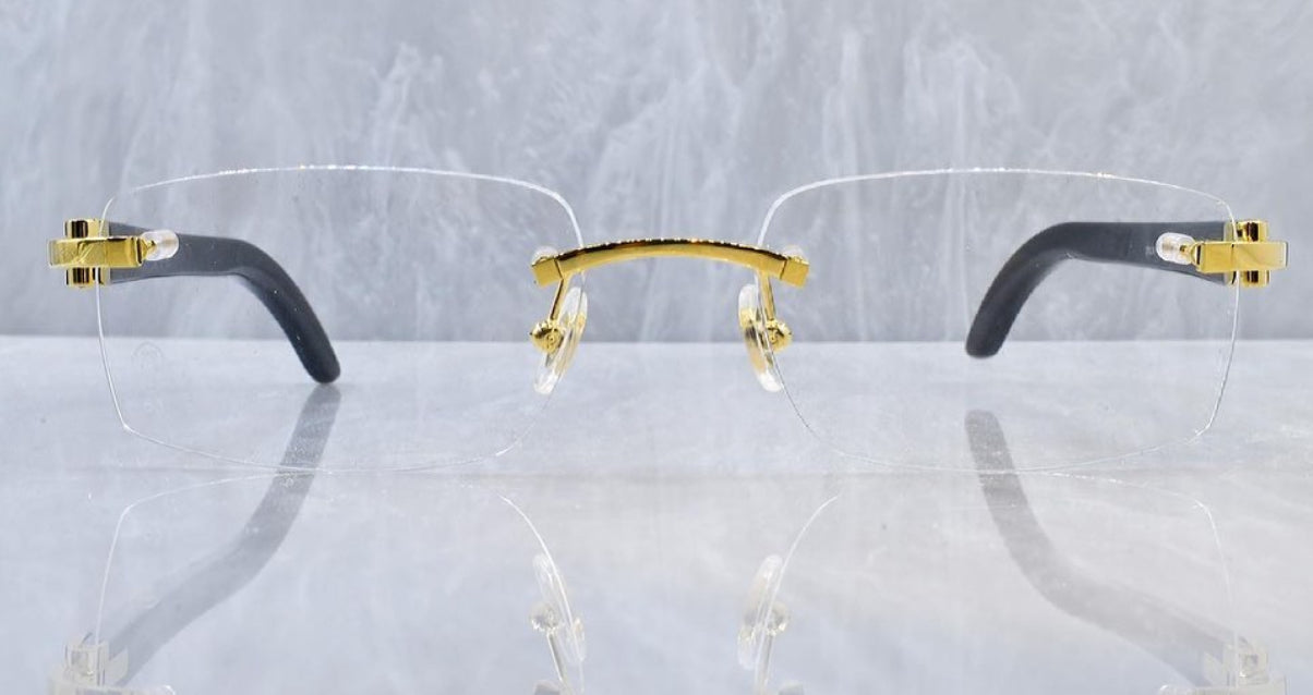 Pre-Owned Cartier Buffalo Horn Black Sunglasses